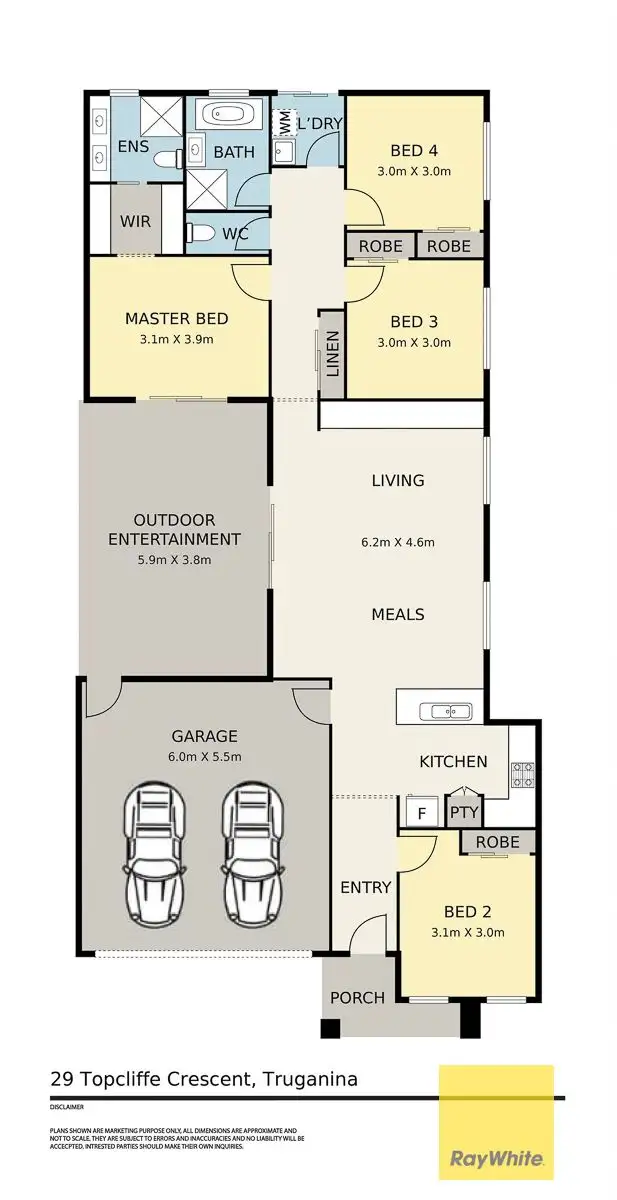 Floorplan of Homely house listing, 29 Topcliffe Cresent, Truganina VIC 3029