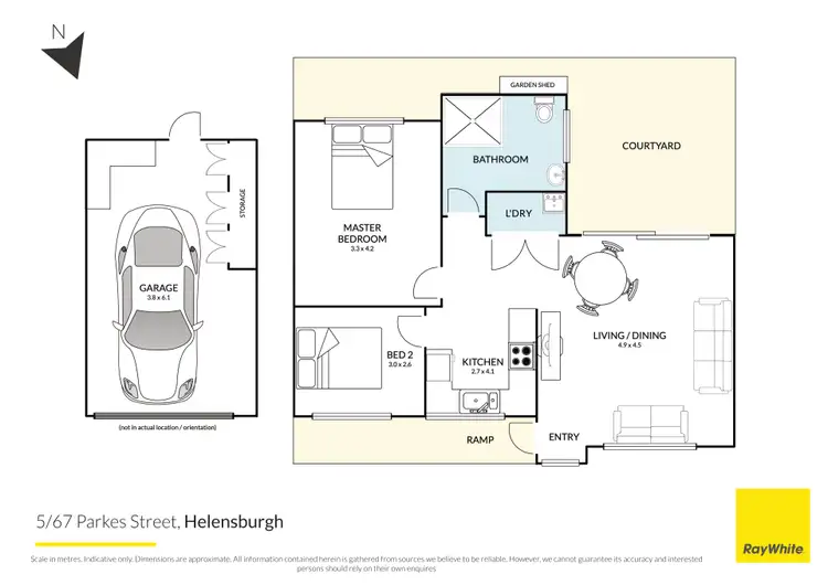 Floorplan of Homely villa listing, 5/67 Parkes Street, Helensburgh NSW 2508