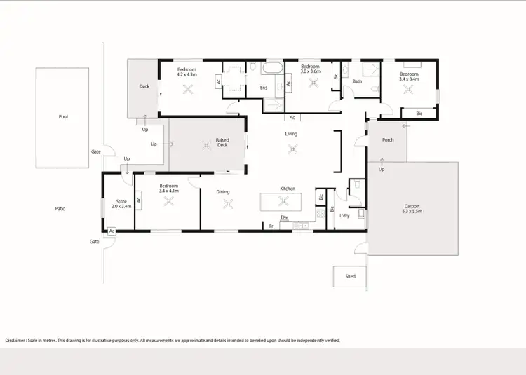 Floorplan of Homely house listing, 5 Tomarito Crescent, Bilingurr WA 6725