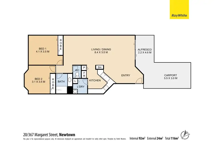 Floorplan of Homely house listing, 20/367 Margaret Street, Newtown QLD 4350
