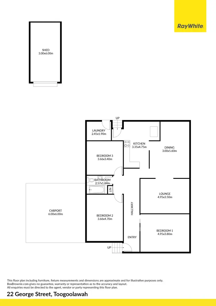 Floorplan of Homely house listing, 22 George Street, Toogoolawah QLD 4313