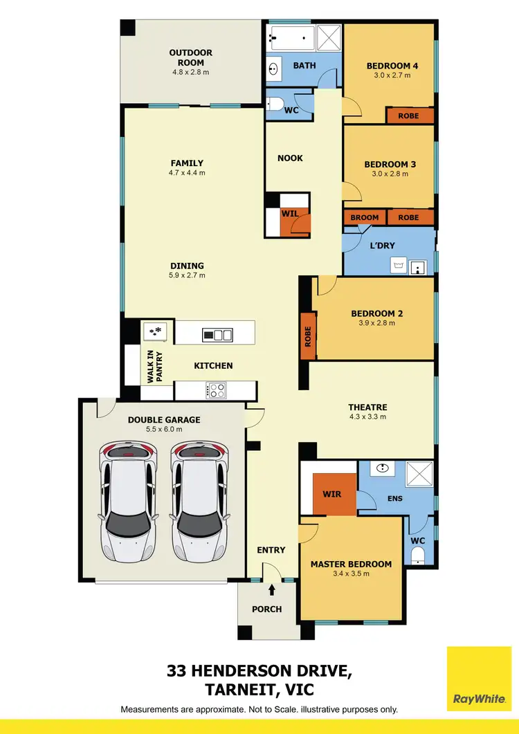 Floorplan of Homely house listing, 33 Henderson Drive, Tarneit VIC 3029
