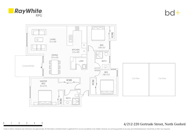 Floorplan of Homely apartment listing, 4/212-220 Gertrude Street, North Gosford NSW 2250