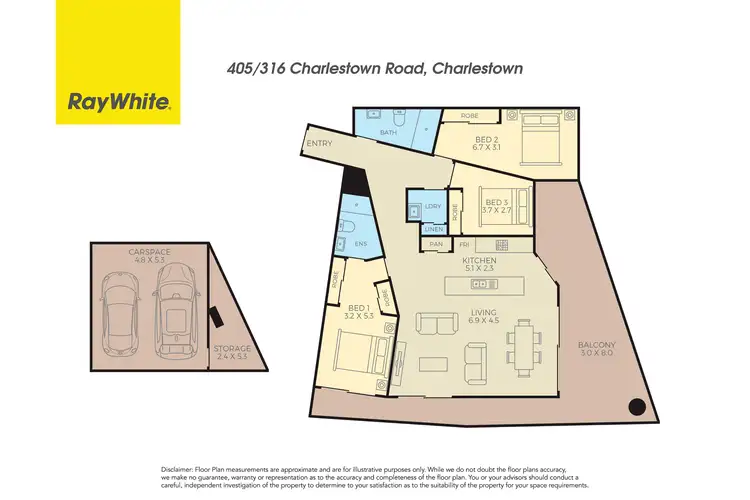 Floorplan of Homely apartment listing, 405/316 Charlestown Road, Charlestown NSW 2290