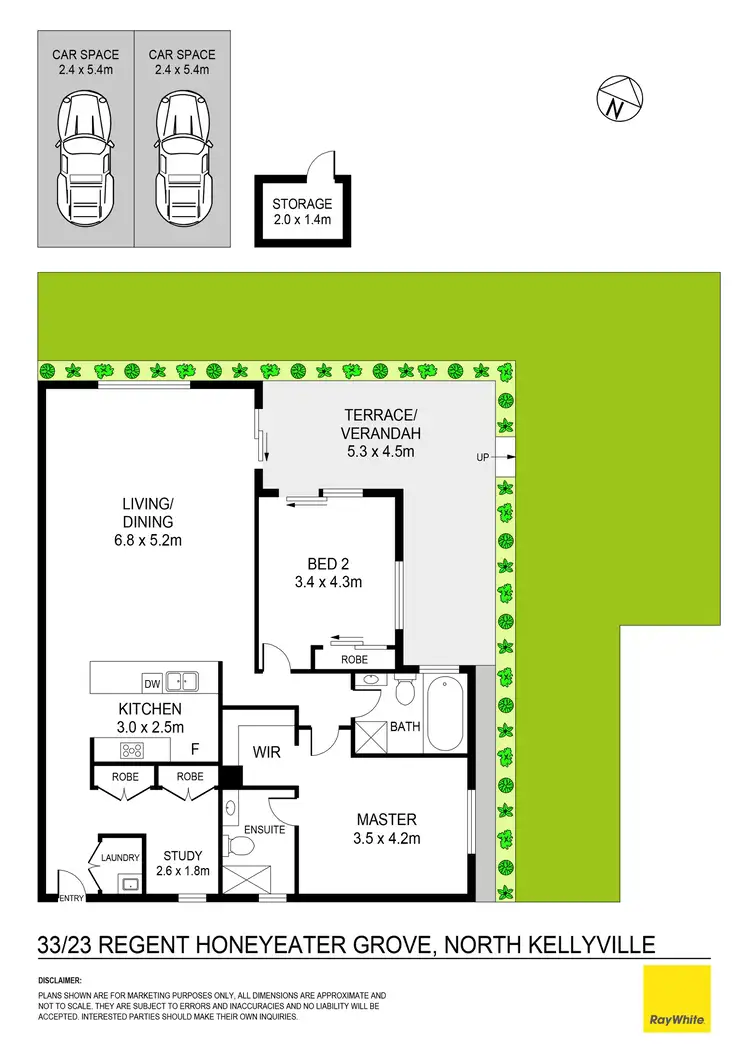 Floorplan of Homely apartment listing, 33/23 Regent Honeyeater Grove, North Kellyville NSW 2155