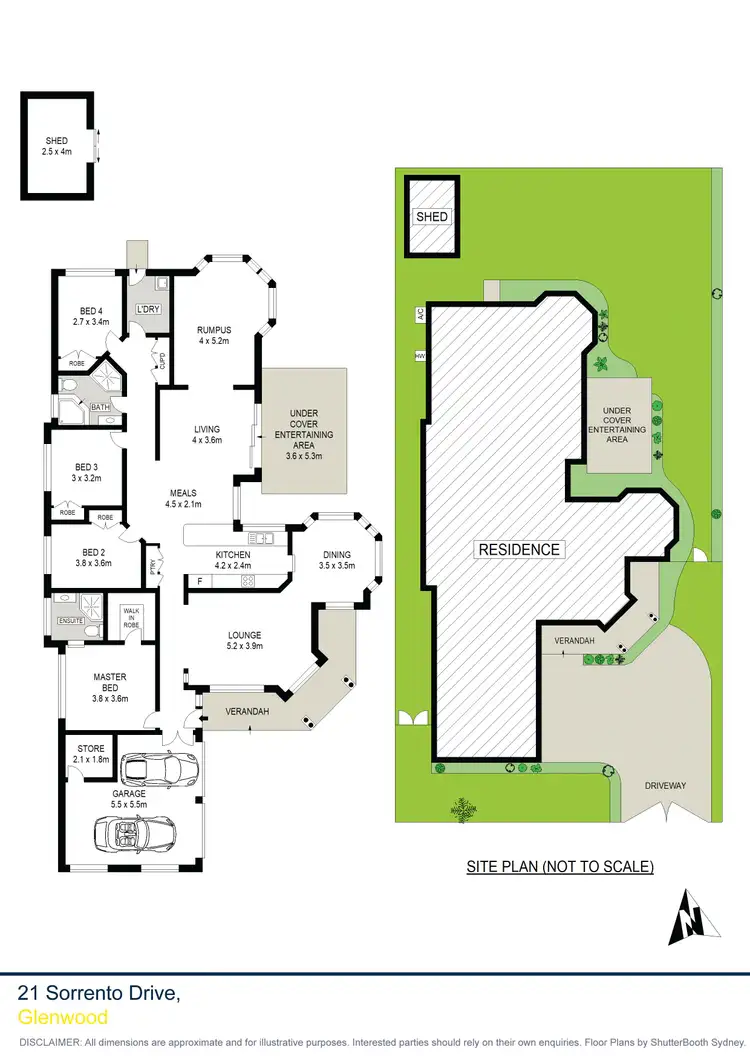 Floorplan of Homely house listing, 21 Sorrento Drive, Glenwood NSW 2768