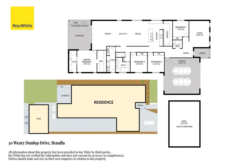 Floorplan of Homely house listing, 30 Weary Dunlop Drive, Benalla VIC 3672