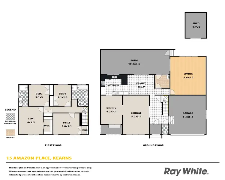 Floorplan of Homely house listing, 15 Amazon Place, Kearns NSW 2558