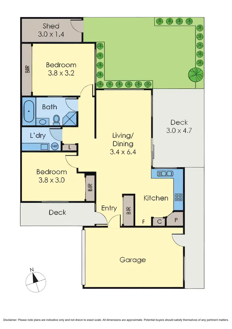 Floorplan of Homely unit listing, 4/34 Harold Street, Glenroy VIC 3046