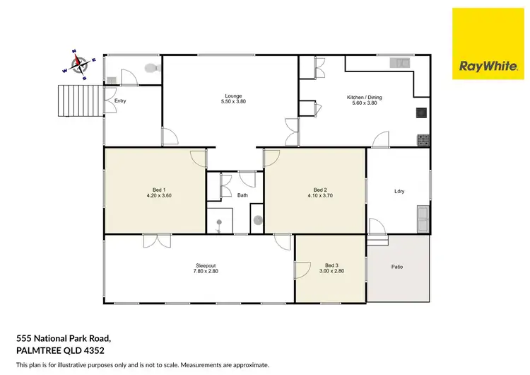 Floorplan of Homely rural property listing, 555 National Park Road, Ravensbourne QLD 4352