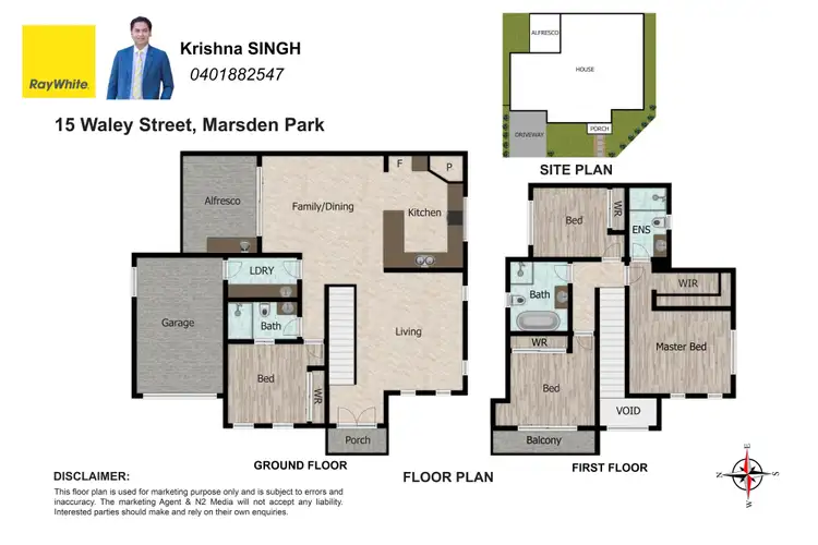Floorplan of Homely semi-detached listing, 15 WALEY Street, Marsden Park NSW 2765