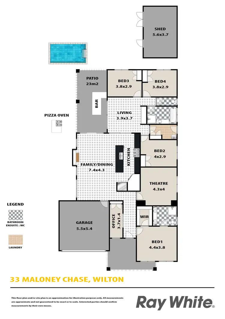 Floorplan of Homely house listing, 33 Maloney Chase, Wilton NSW 2571