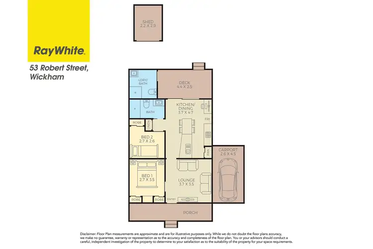 Floorplan of Homely house listing, 53 Robert Street, Wickham NSW 2293