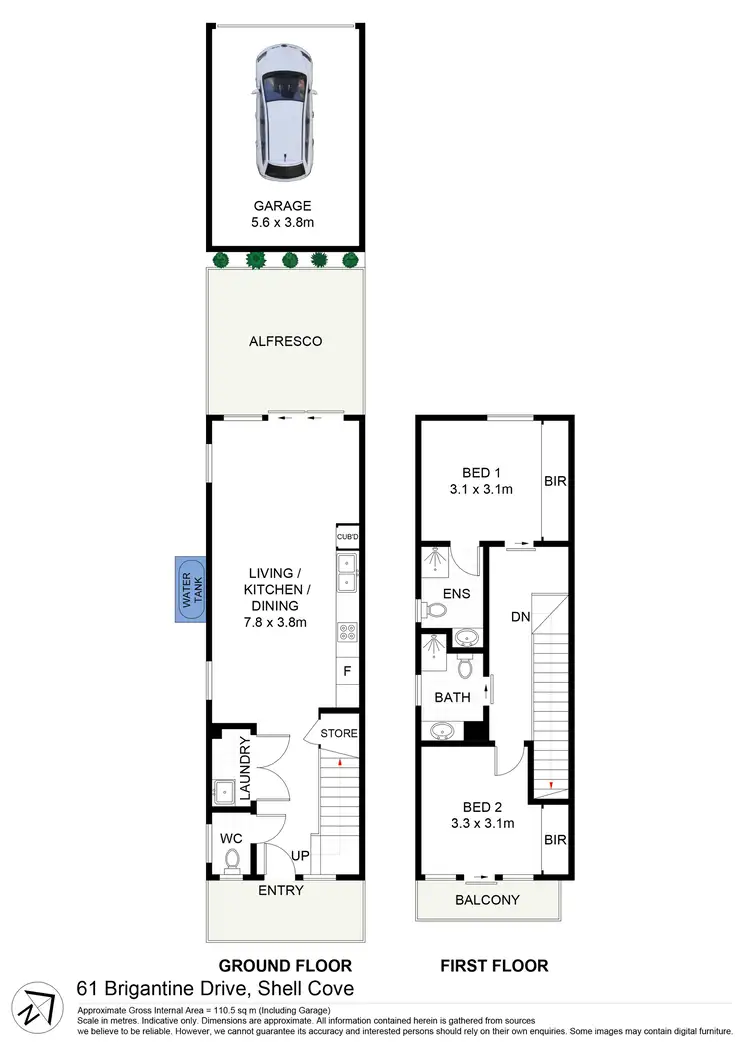 Floorplan of Homely house listing, 61 Brigantine Drive, Shell Cove NSW 2529