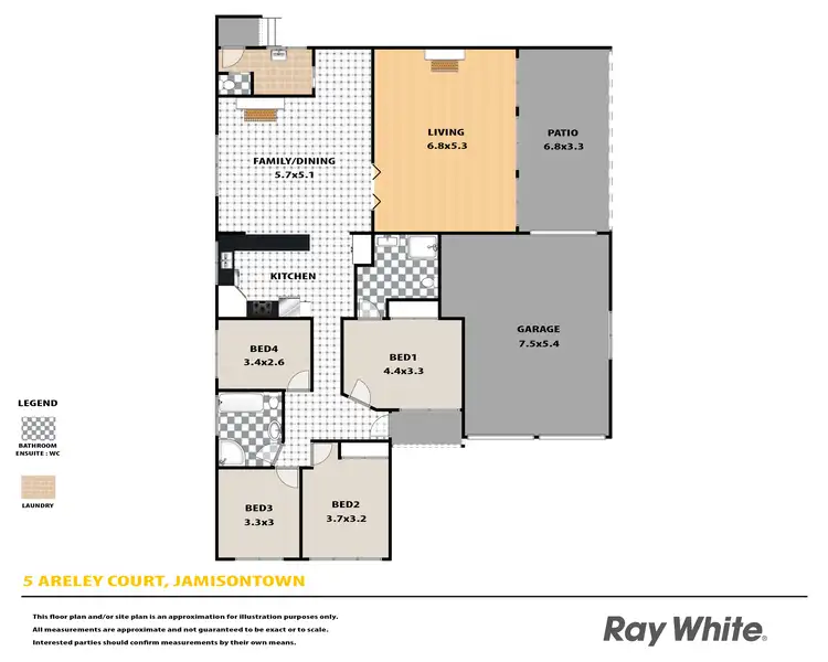 Floorplan of Homely house listing, 5 Areley Court, Jamisontown NSW 2750