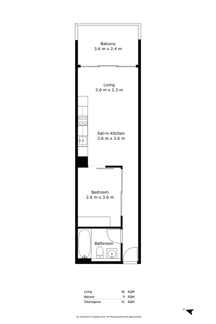 Floorplan of Homely apartment listing, 503/16 Holdfast Promenade, Glenelg SA 5045