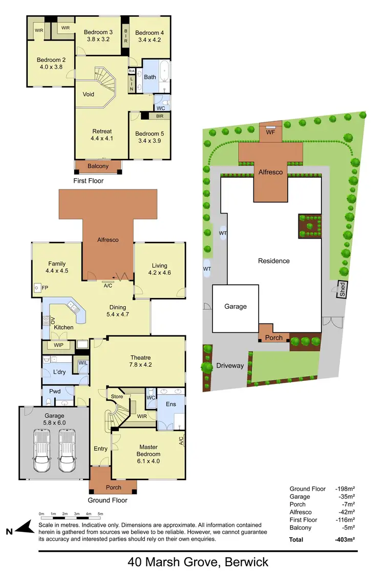 Floorplan of Homely house listing, 40 Marsh Grove, Berwick VIC 3806