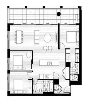 Floorplan of Homely apartment listing, 1104C/1 Muller Lane, Mascot NSW 2020