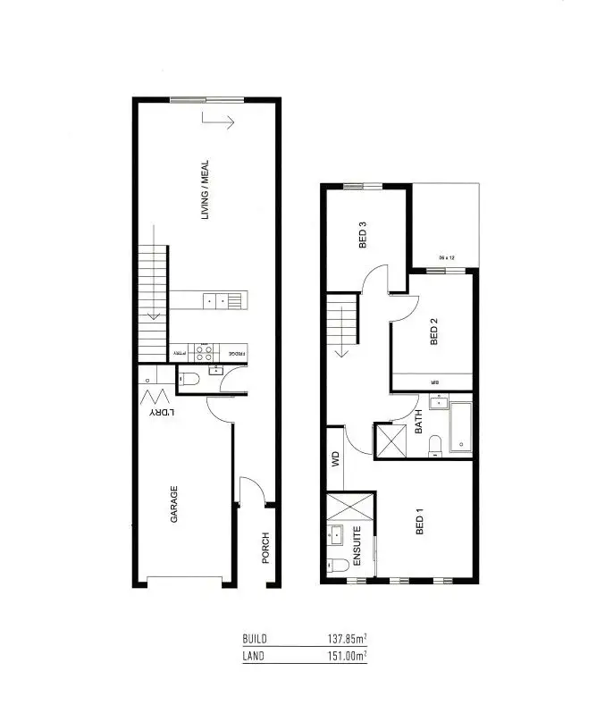 Floorplan of Homely house listing, 12 Katherine Street, Mansfield Park SA 5012