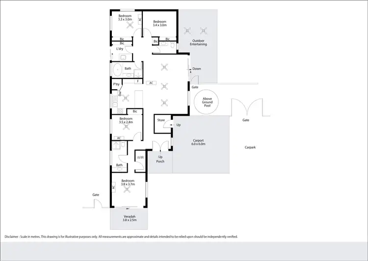 Floorplan of Homely house listing, 40 Tanami Drive, Bilingurr WA 6725
