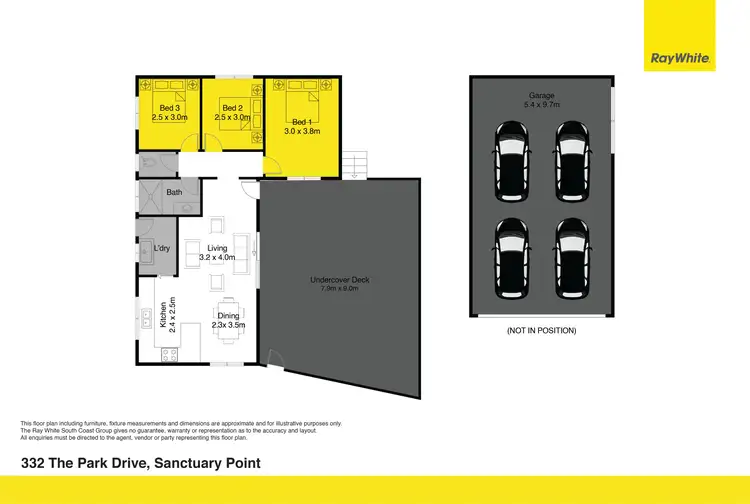Floorplan of Homely house listing, 332 The Park Drive, Sanctuary Point NSW 2540