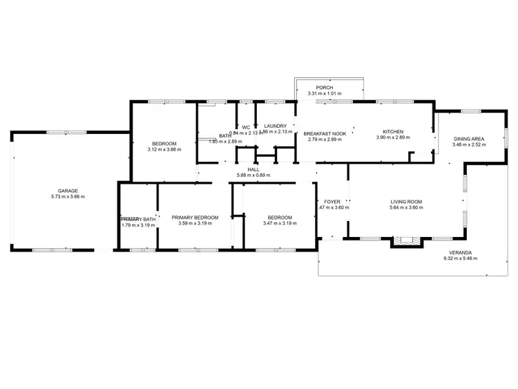 Floorplan of Homely house listing, 54B Delatite Road, Seymour VIC 3660