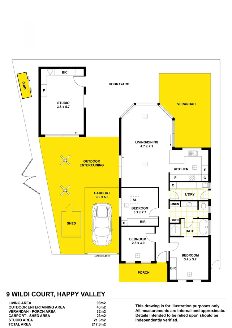 Floorplan of Homely house listing, 9 Wildi Court, Happy Valley SA 5159