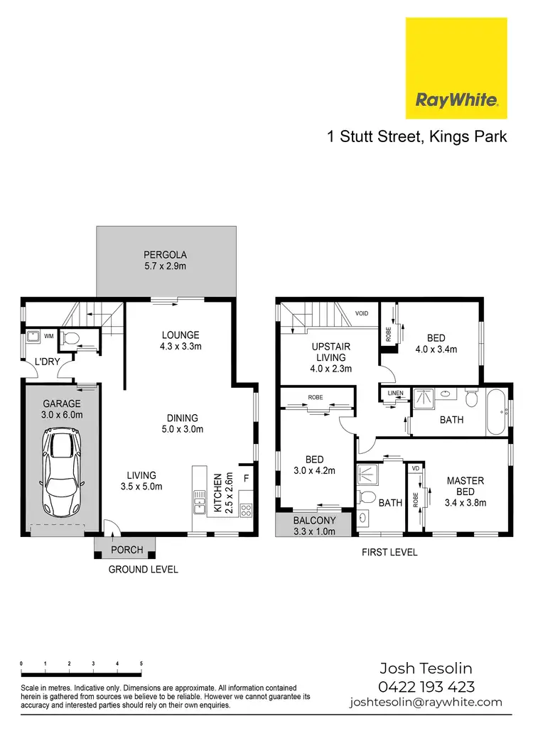 Floorplan of Homely house listing, 1 Stutt Street, Kings Park NSW 2148
