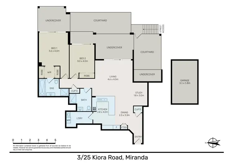 Floorplan of Homely apartment listing, 3/25-27 Kiora Road, Miranda NSW 2228