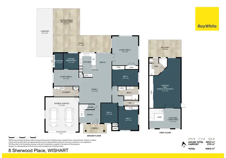 Floorplan of Homely house listing, 8 Sherwood Place, Wishart QLD 4122