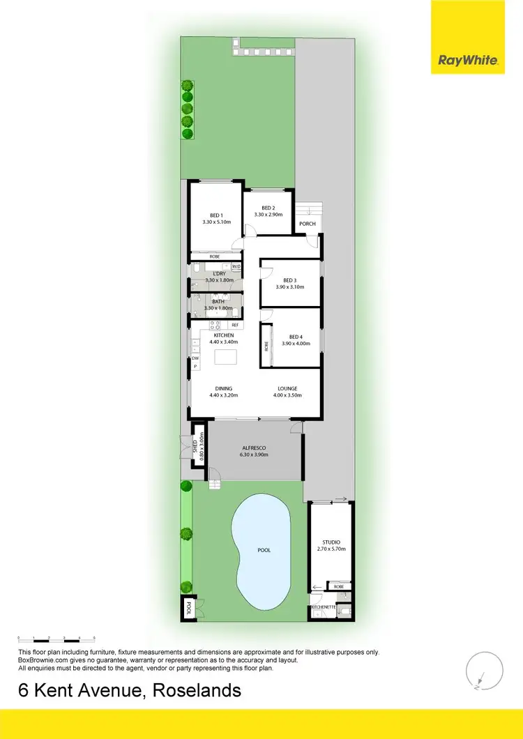 Floorplan of Homely house listing, 6 Kent Avenue, Roselands NSW 2196