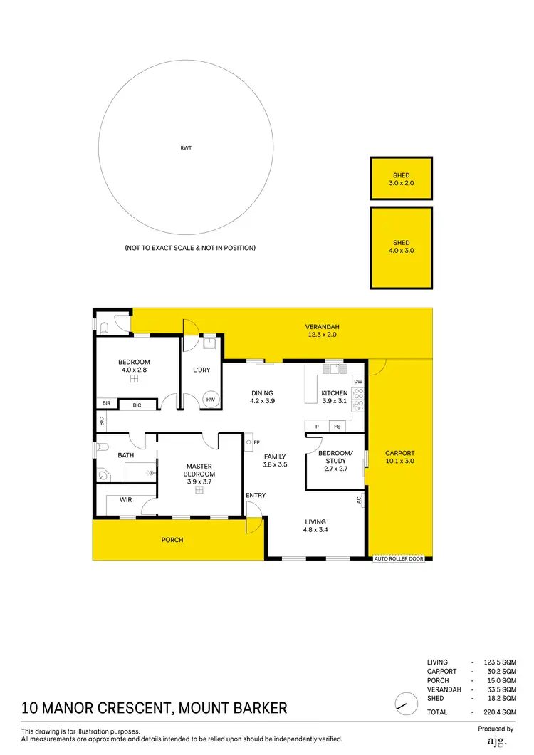 Floorplan of Homely house listing, 10 Manor Crescent, Mount Barker SA 5251