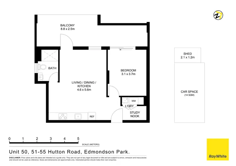 Floorplan of Homely apartment listing, 50/51-55 Hutton Road, Edmondson Park NSW 2174