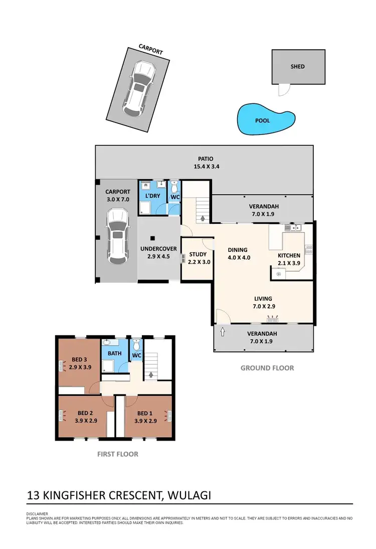 Floorplan of Homely house listing, 13 Kingfisher Crescent, Wulagi NT 812