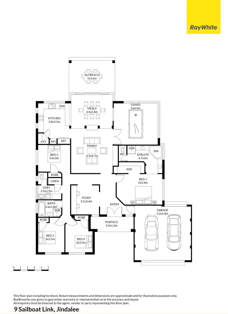 Floorplan of Homely house listing, 9 Sailboat Link, Jindalee WA 6036