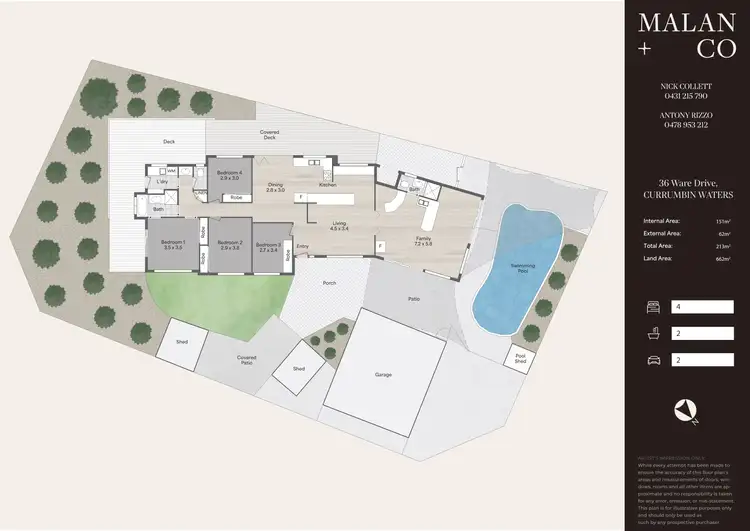 Floorplan of Homely house listing, 36 Ware Drive, Currumbin Waters QLD 4223