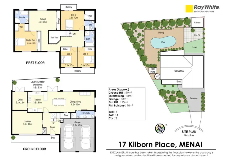 Floorplan of Homely house listing, 17 Kilborn Place, Menai NSW 2234