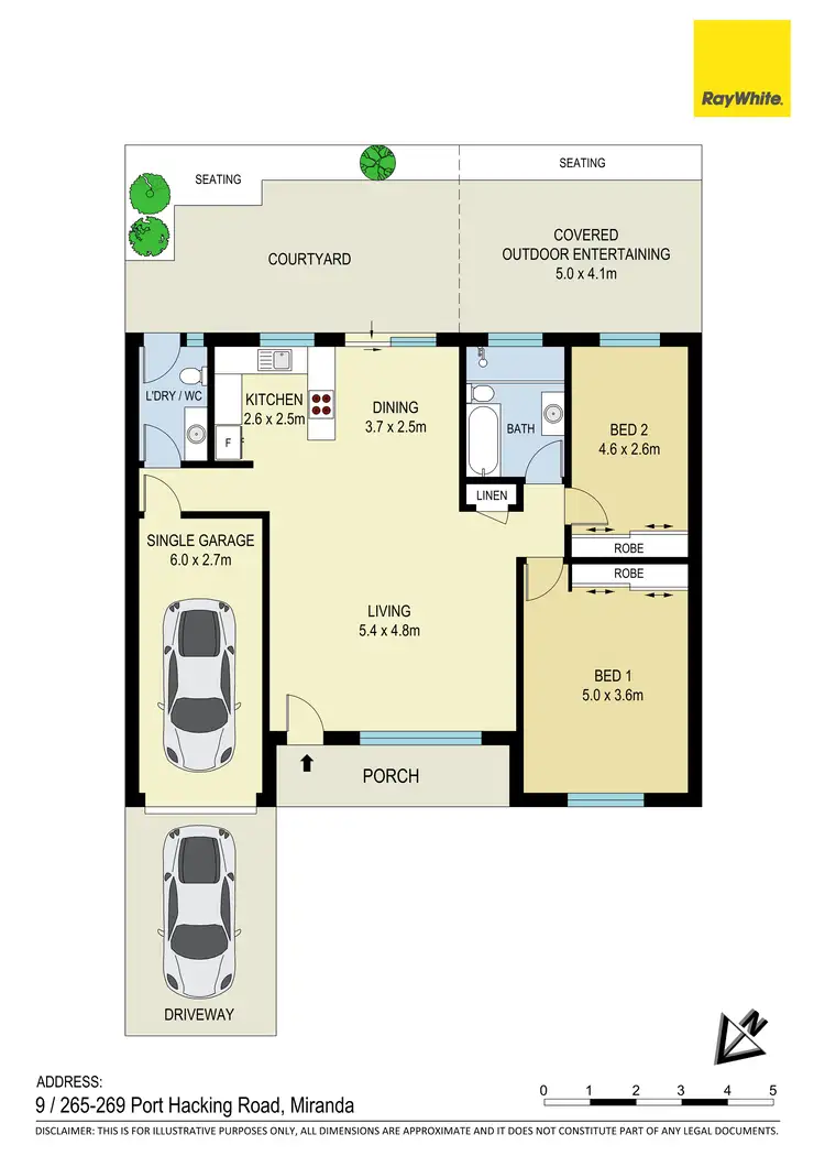 Floorplan of Homely villa listing, 9/265-269 Port Hacking Road, Miranda NSW 2228