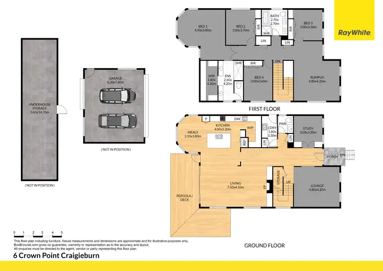 Floorplan of Homely house listing, 6 Crown Point, Craigieburn VIC 3064