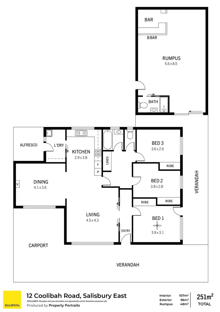 Floorplan of Homely house listing, 12 Coolibah Road, Salisbury East SA 5109