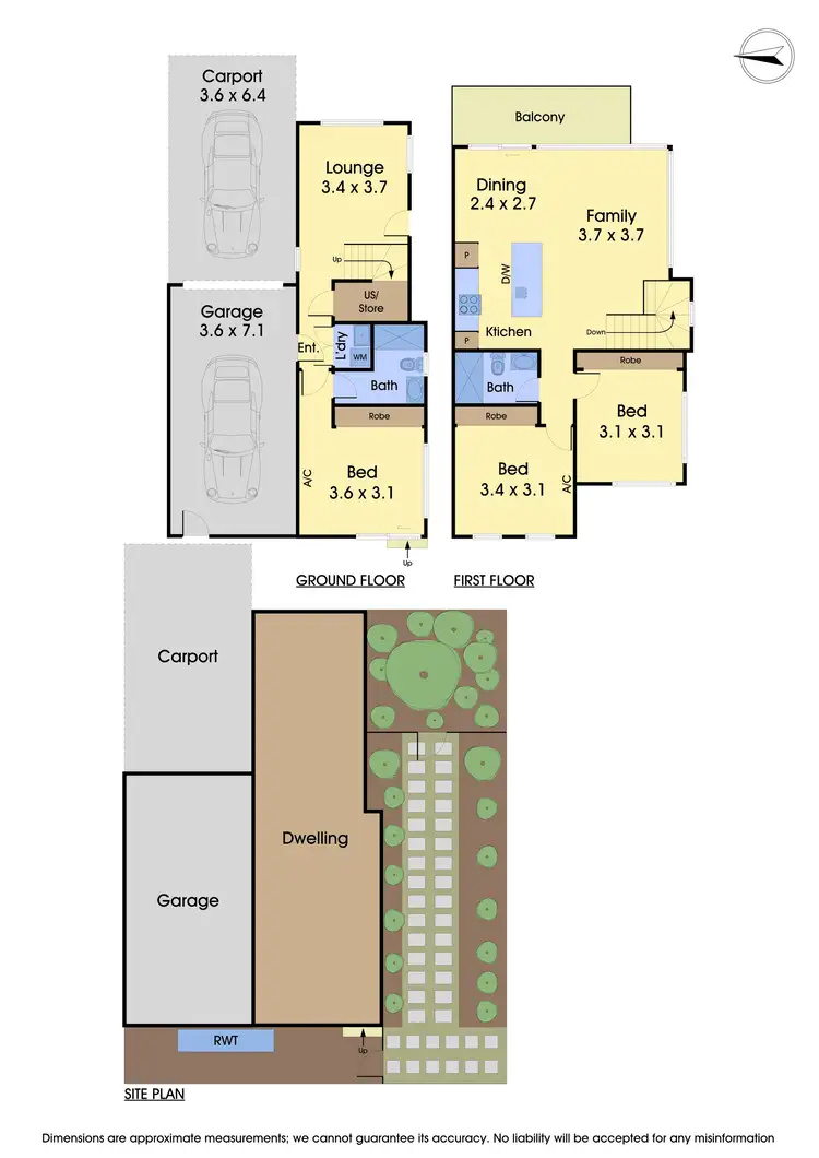 Floorplan of Homely townhouse listing, 1/14 Lidgate Avenue, Rowville VIC 3178