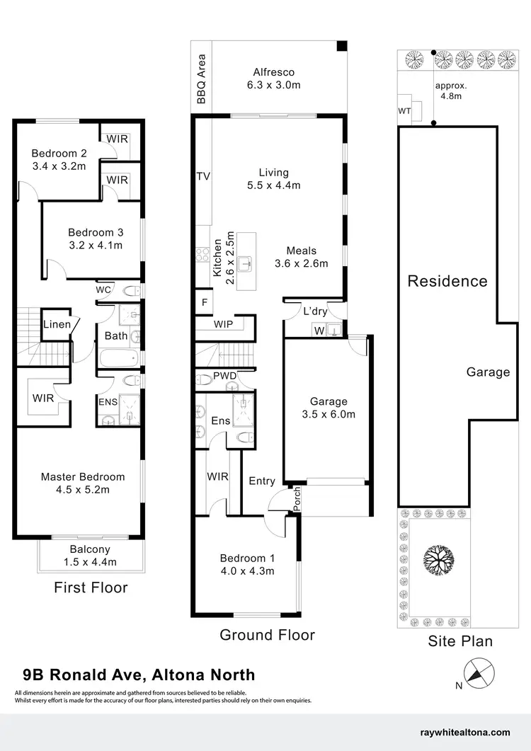 Floorplan of Homely townhouse listing, 9 Ronald Avenue, Altona North VIC 3025