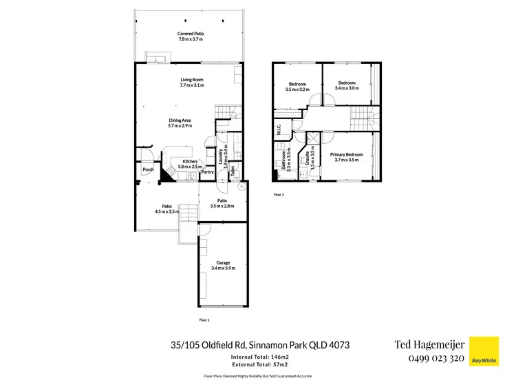 Floorplan of Homely townhouse listing, 35/105 Oldfield Road, Sinnamon Park QLD 4073