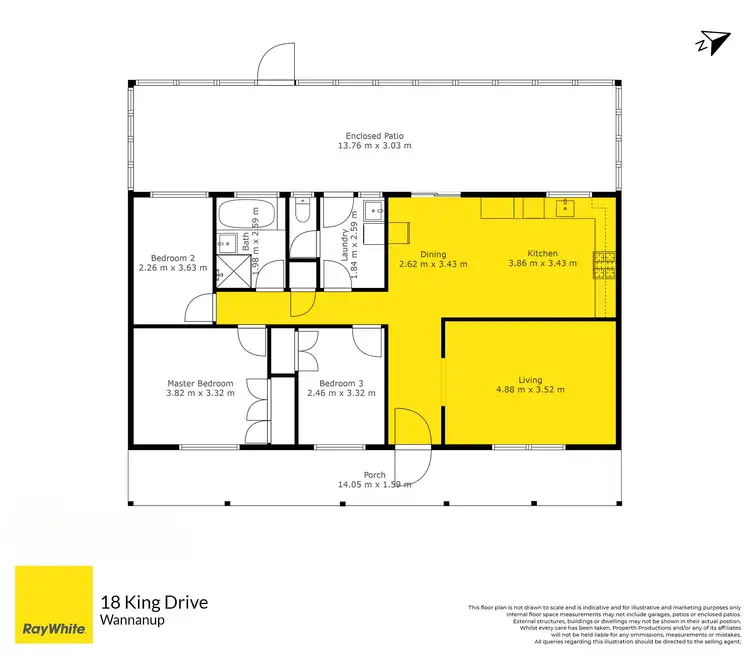 Floorplan of Homely house listing, 18 King Drive, Wannanup WA 6210