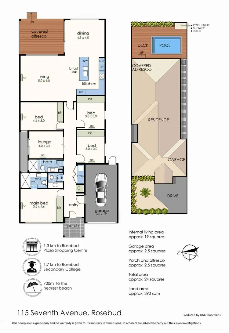 Floorplan of Homely house listing, 115 Seventh Avenue, Rosebud VIC 3939
