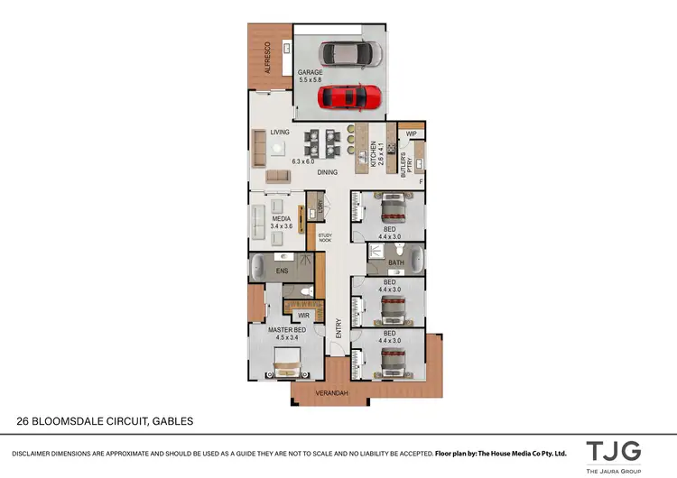 Floorplan of Homely house listing, 26 Bloomsdale Circuit (Gables), Box Hill NSW 2765