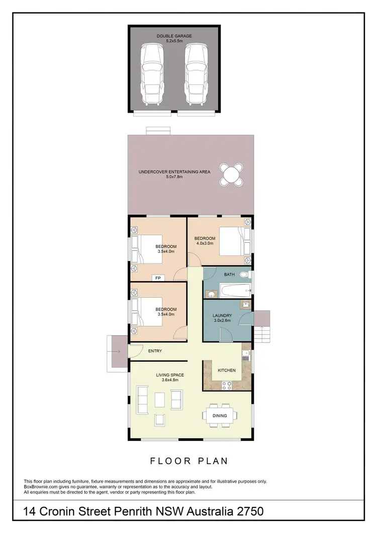 Floorplan of Homely house listing, 14 Cronin Street, Penrith NSW 2750
