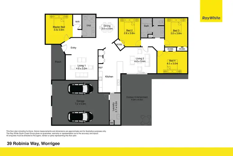 Floorplan of Homely house listing, 39 Robinia Way, Worrigee NSW 2540