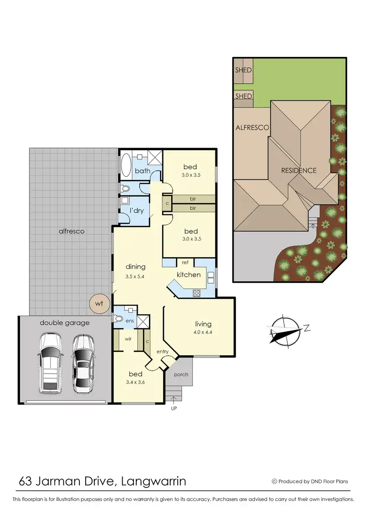 Floorplan of Homely house listing, 63 Jarman Drive, Langwarrin VIC 3910