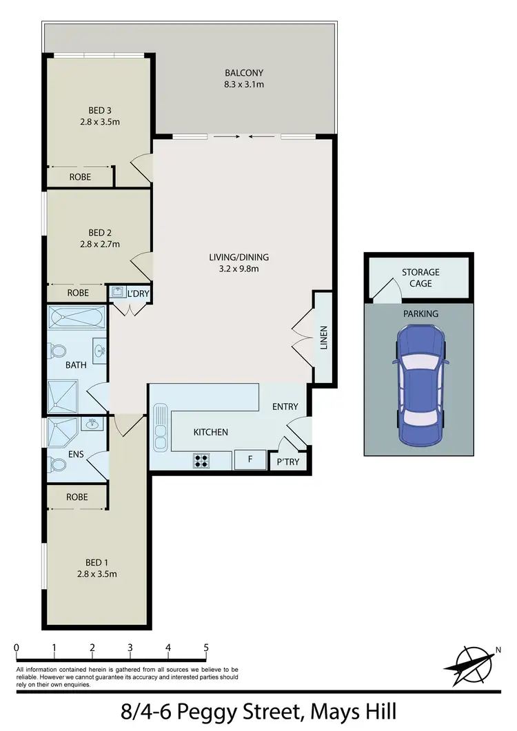 Floorplan of Homely apartment listing, 8/4-6 Peggy Street, Mays Hill NSW 2145